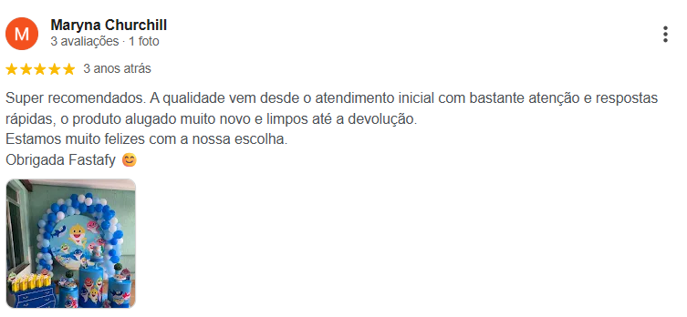 Avaliação Google - Maryna Churchill